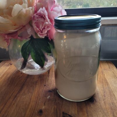 jar of DIY scone mix for the pantry