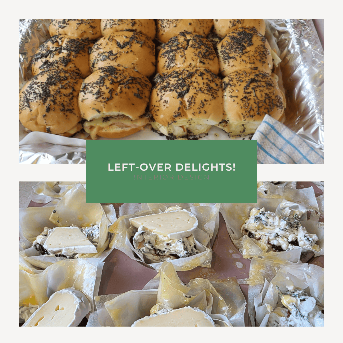 Christmas Leftovers Made Easy! Ham Sliders + Chicken Cranberry Tarts