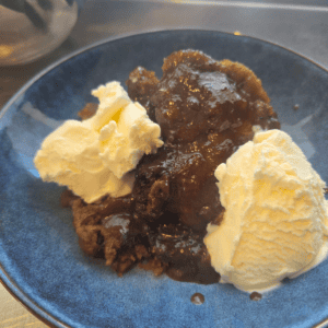 Sticky date pudding cooked in the slow cooker