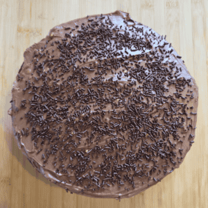 Chocolate cake with cream cheese buttercream