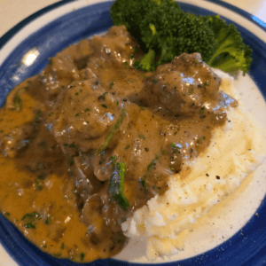Slow Cooker Beef Meatball Stroganoff