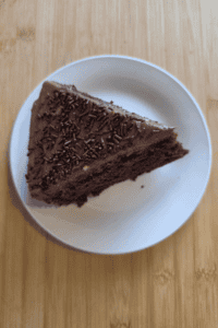 Chocolate cake with cream cheese buttercream